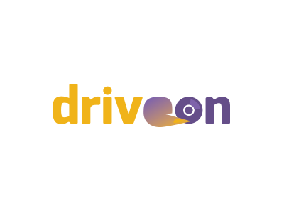 Driveon Logo brand design disk drive hard logo