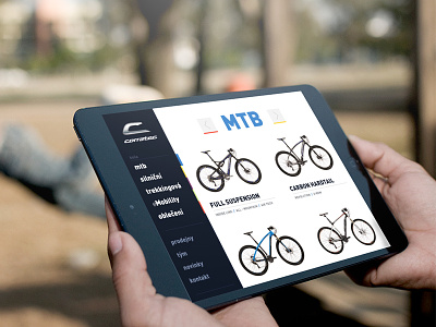 Bikes e-shop bikes category design flat ipad responsive shop ui