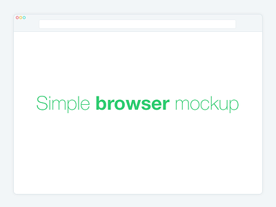 Simple Browser Mockup browser design flat free mockup replace screenshot simple ui