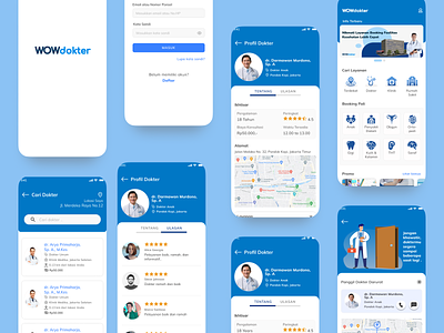 WOWdokter Mobile App Design - Freelance Project healthmobileapp redesign uidesign