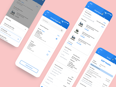 Overview UI Design - Transaction Flow on Cooperative Mobile Apps