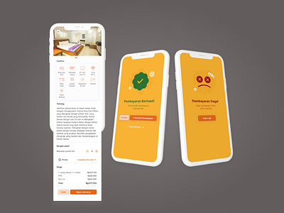 Digital Hotel Payments booking hotel mobile app payment hotel ui design