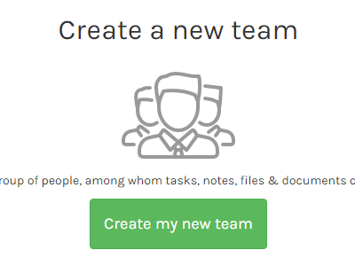 Create a new team create project management team