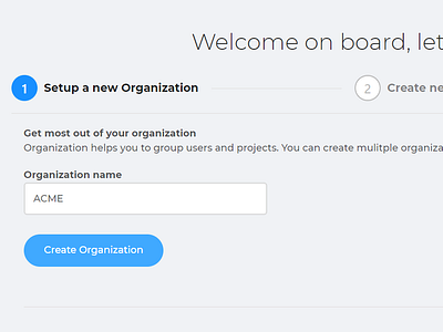 Onboarding wizard