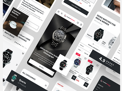 Creation Watches — eCommerce website redesign adaptive design eccomerce equal mobile mobile design mobilefirst responsive ui ux web design webdesign website