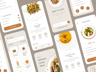 Meal Cooking Time App app design equal mobile mobile design ui uiuxdesign ux webdesign