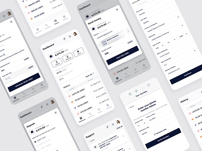 Mobile version of the Cryptocoin project by Equal on Dribbble