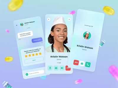 Video chat with a doctor in the TakePill mobile app