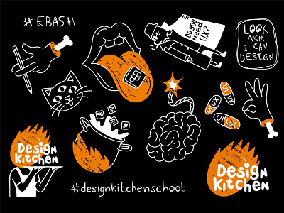 Stickers for Design Kitchen School