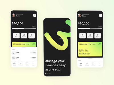 Banking mobile app animation banking credit design equal fintech inspiration mobile mobileapp motion graphics transaction ui userexperience userinterface ux uxui