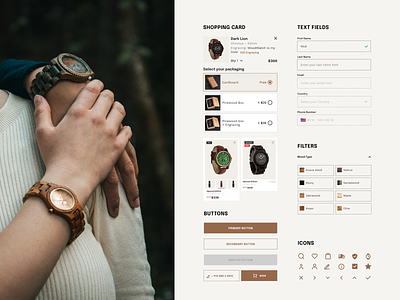 WoodWatch Redesign brand design desktop e commerce ecommerce equal inspiration mobile navigation platform redesogn shop shopping ui userexperience userinterface ux uxui web website