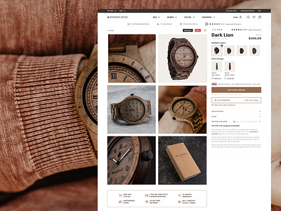 WoodWatch — eCommerce website redesign brand design desktop e commerce ecommerce equal inspiration mobile navigation platform redesign shop store ui userexperience userinterface ux uxui web website