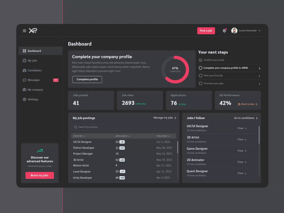 Recruiter dashboard animation candidate dashboard design equal gamedev inspiration jobsearch mobile motion motion graphics platform recruiter responsive ui userexperience userinterface ux uxui webapp