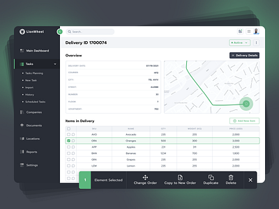 Delivery management platform redesign