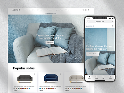 Redesign of the furniture e-commerce website design equal mobile responsive ui userexperience userinterface ux web design