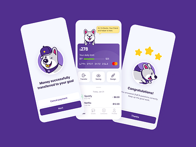 Character for a children's banking mobile app after effects agency android animation app app design business dailyui design equal flat interface ios iphone mobile mobile app design mobile design startup ui design ux