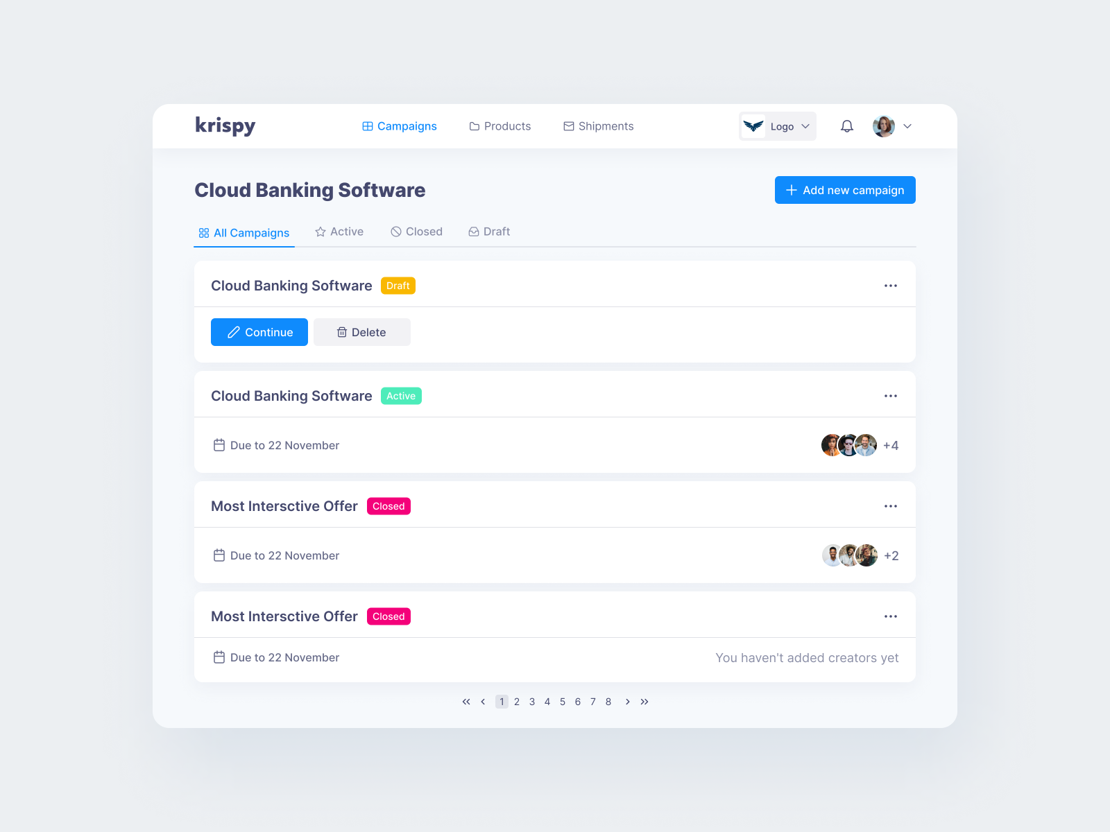 Krispy project by Sergei Guba on Dribbble
