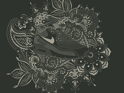 Nike Paisley Illustration