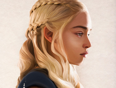 Khaleesi digital artist digital painting illustration portrait procreate