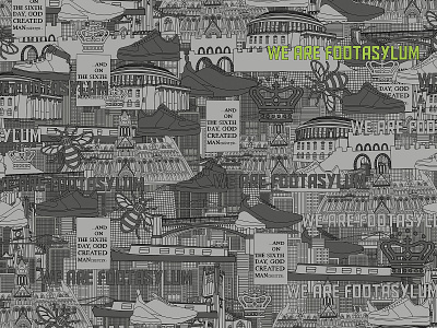 We Are FootAsylum Manchester digital artist digital painting illustration wallpaper