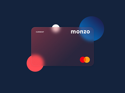 Monzo Translucent Card Concept account banking branding card creditcard current logo monzo product productdesign sketch