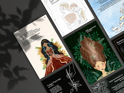 Korona Sa Leeg: Quarantine Special Project editorial design folio graphic design layout literary magazine mockup page design