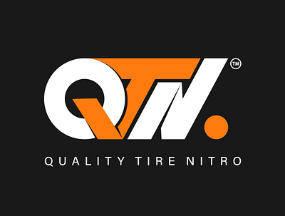 QUALITY TIRE NITRO art branding illustration logo typography