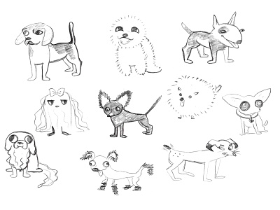 Design characters dogs 2d 2d art 2d character character design digital art digitalart dog dogs illustraion illustration art pencil art sketch sketch art