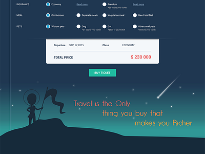 Gravitime booking form order page planet single space ticket ui web wizard