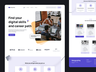 Digital Skills Online Course Website UI