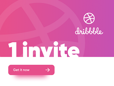 Invite dribbble brightness design giveaway illustration invitation invite trendy