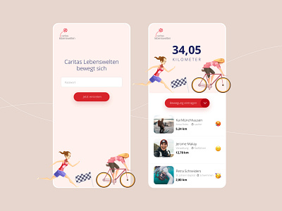 Sports during lockdown app concept illustration interface lockdown mobile pink rosa sport ui uidesign ux web