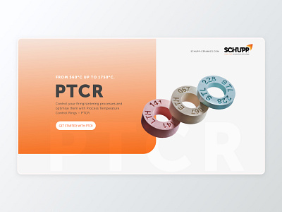 Landingpage about PTCR Rings branding card gradient landingpage mobile onepager orange ring ui ux web webdesign