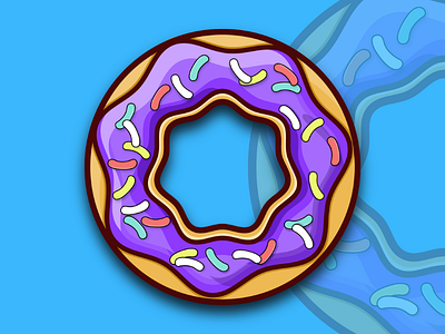 Jelly Donut adobe photoshop donut donut graphic donut illustration graphic art graphic design graphicart illustration illustrator inkscape logo regretfulturtle vector art vector artwork vector image vectorimage