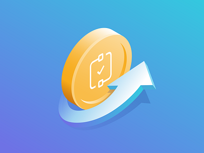 Reverse payment coin illustration isometric open banking open finance refund reverse payment truelayer
