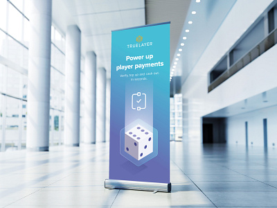 Power up player payments banner banner branding design identity illustration isometric open banking open finance truelayer vector