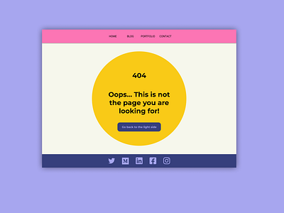 404 page design