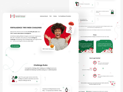 challenge landing page adobe xd challenge christmas clean creative minimal ui uidesign uiux userinterface uxdesign