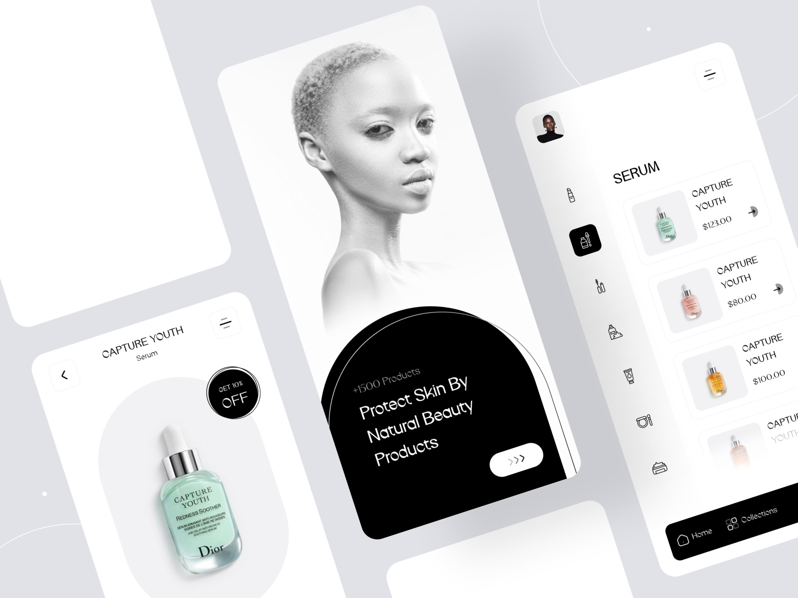 Skincare Products online Shop by Ella.Moodi for Oniex™ on Dribbble
