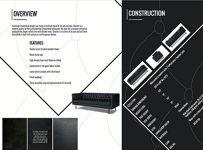 Furniture Brochure illustration layout design print design