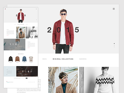 Fashion Website fashion minimal template user experience user interface web web design web ui website