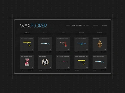 Search Engine ― WAXplorer app branding design flat graphic design minimal ui ux web website