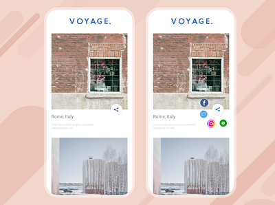 Travel Planner ― VOYAGE. app branding design minimal ui ux