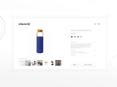 Online Shop ― de Bijenkorf branding design minimal online store ui ux web