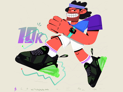 Lasso Runner - III airmax animation design illustration lasso nike photoshop runner