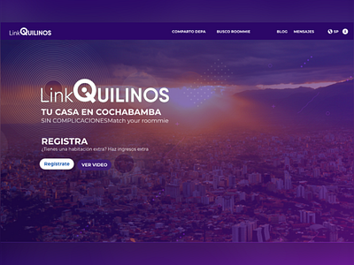 LinkQuilinos Front Page adobexd bolivia design photo uiux web web design web site webdesign website