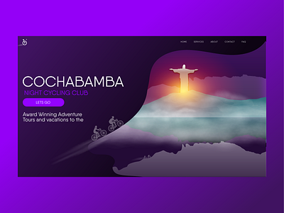 Cycling Cochabamba adobe xd adobexd artwork bolivia cochabamba concordia corcovado cristo design front illustration ui ui design ui ux vector web webdesign