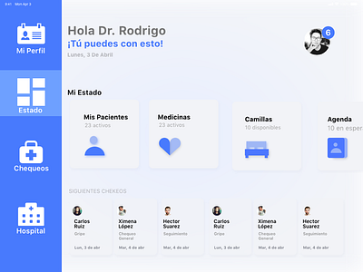 Medicine app bolivia design icons ios ipad medicine soft ui ux ui uxbolivia