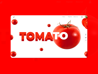 Tomato Web Page adobe xd adobexd bolivia commercial design illustration photograhy ui ui design uiux web webdesign