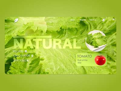 Natural Food adobe xd adobexd bolivia commercial design fruit green natural organic photography ui ui design ui ux uiux vegetables web webdesign